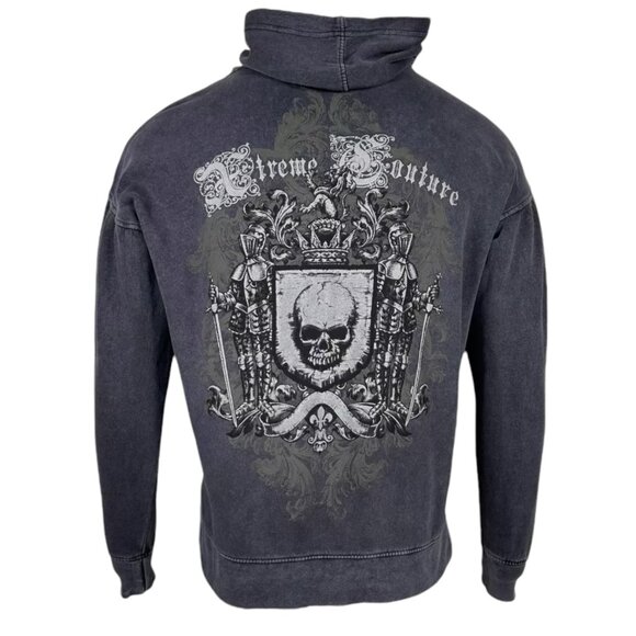 Archaic By Affliction Unisex Oversized Boxy Pullover Hoodie Ordained - Picture 2 of 7